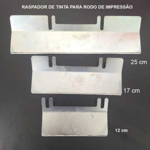 Rodo raspador de metal para cobertura de tinta